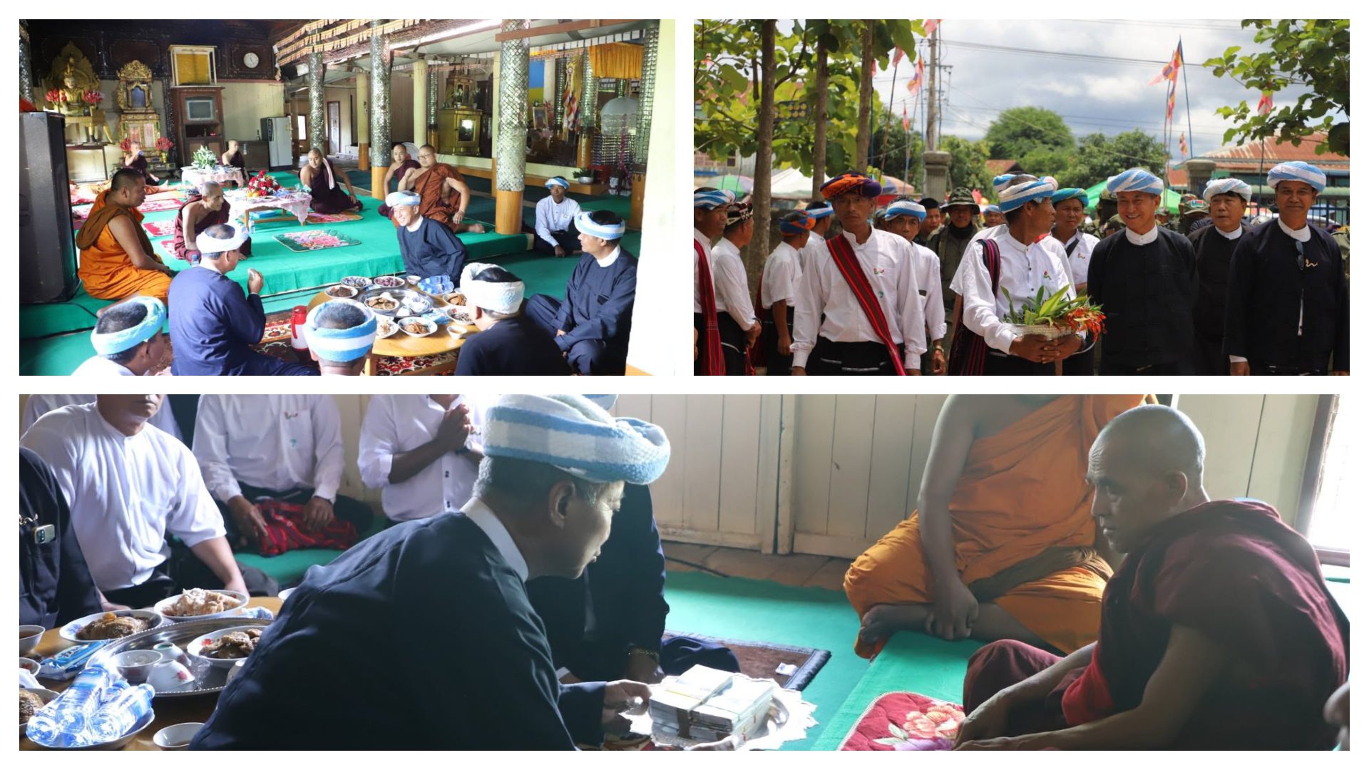 ပအိုဝ်ႏစွိုးခွိုꩻအစွိုꩻ(PNO)ပါတီ ဥက္ကဌ ဖြားတန်ခွန်စံလွင်တွမ်ႏအစွိုꩻ ထင်ႏရိုႏသေႏကန္တော့ꩻပူႏဇောႏလွေꩻ ဗွေႏဆရာႏတောႏ ဘဒ္ဒန္တစန္ဒိမာ (သာသနဓဇ ဓမ္မာစရိယ) သက်တောႏ(၉ဝ) သိက္ခာႏတောႏ( ၇ဝ) အန္တိမအဂ္ဂိဈာပန သာဓုဂိဠာန ပူႏဇောႏပွယ်ꩻ